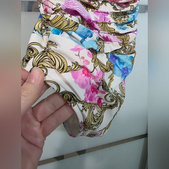 Designer MARYAN MELHORN Gathered Floral One-Piece Swimsuit - Picture 7 of 15